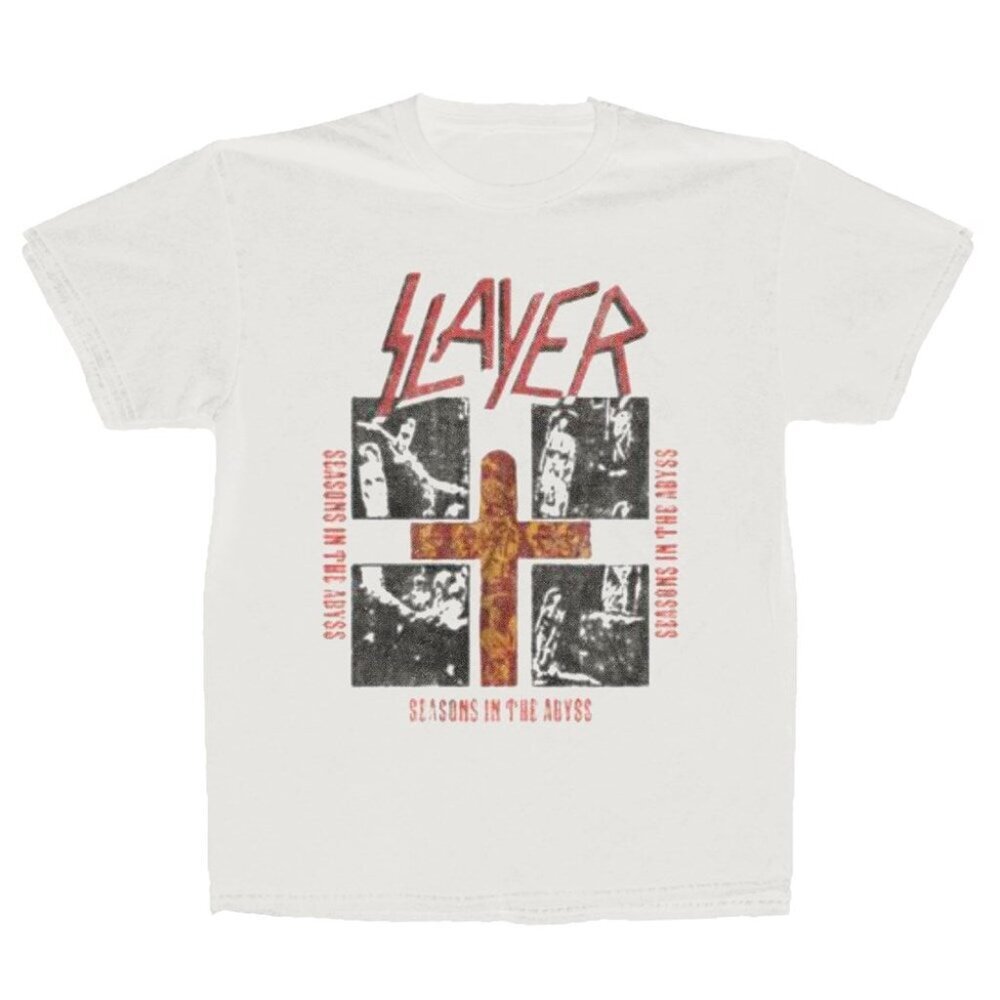 Slayer Seasons Quad Vintage Style Thrash Metal Graphic Unisex T-Shirt 90